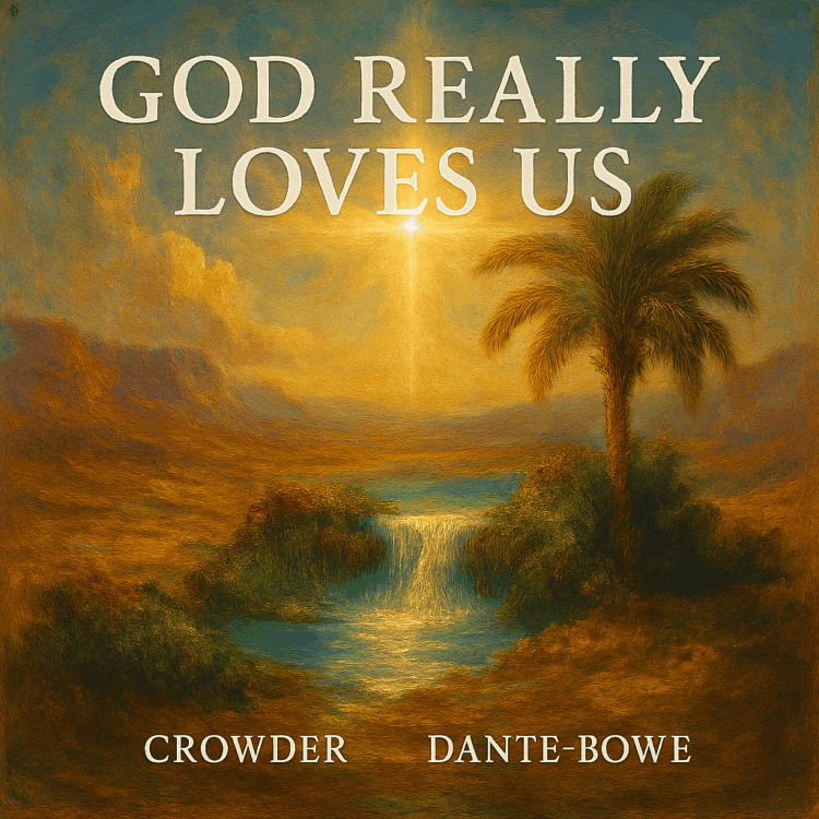 Visual Art by GoodChristianMusic.com for God Really Loves Us by Crowder Featured Christian Artist on the Site