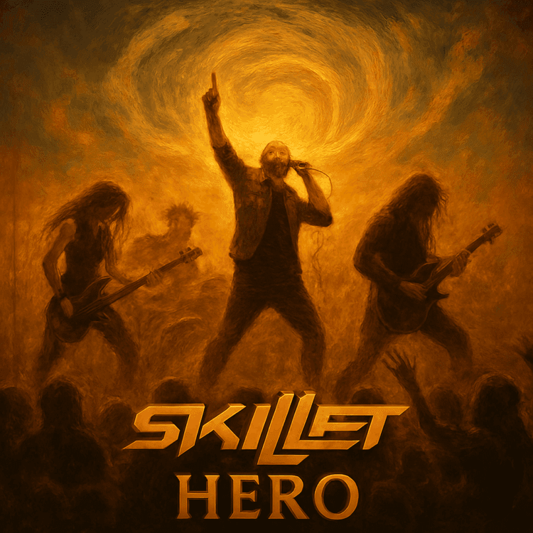 Visual Art by GoodChristianMusic.com for Skillet Hero Breakthrough Anthem