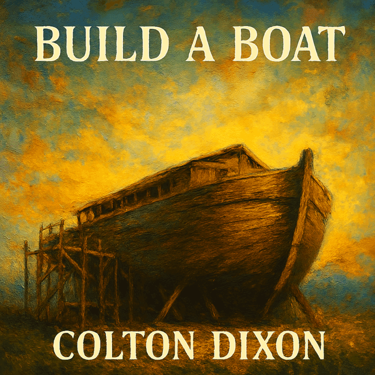 Visual Art by GoodChristianMusic.com for Build A Boat by Colton Dixon Melodies of Mercy Feature on the Site