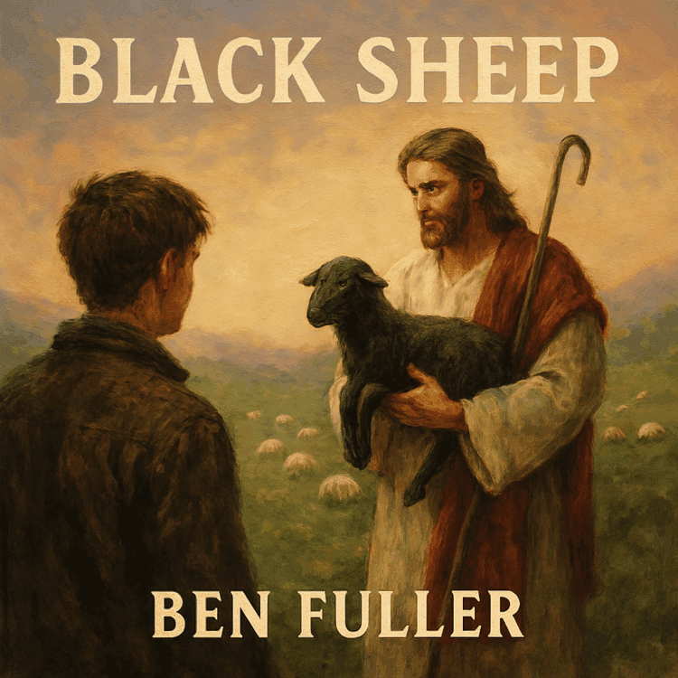 Visual Art by GoodChristianMusic.com for Ben Fuller BlackSheep song on the Site Feature