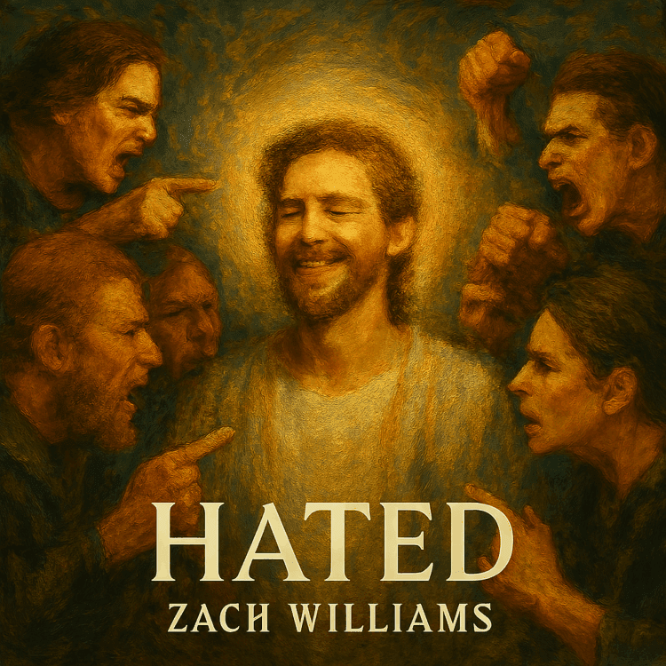 Visual Art by GoodChristianMusic.com for Zach Williams new Song Alert Hated