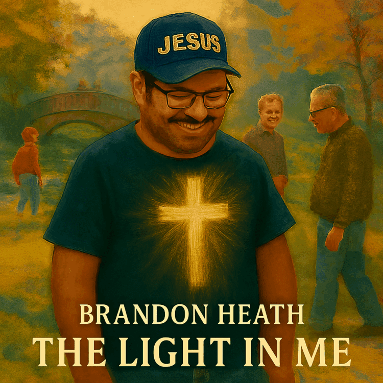 Visual Art by GoodChristianMusic.com for Brandon Heath The Light In Me.