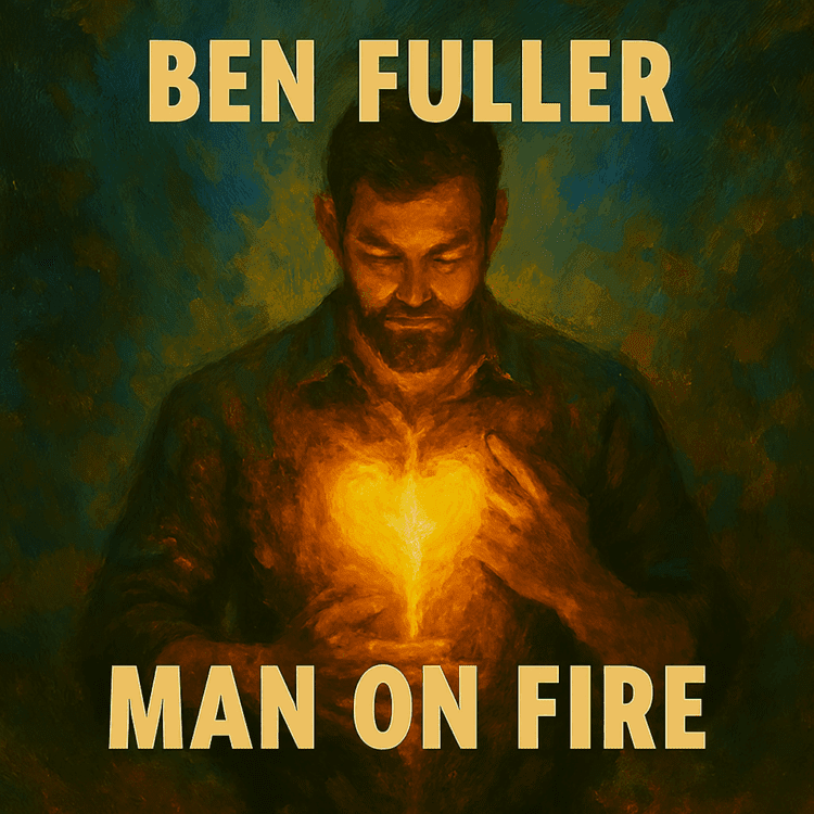 Visual Art by GoodChristianMusic.com for Ben Fuller Man On Fire Feature