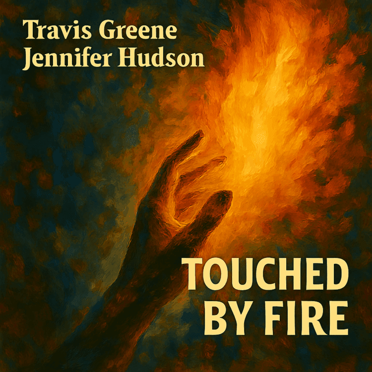 Visual Art by GoodChristianMusic.com for Touched by fire Travis Geene & Jennifer Hudson