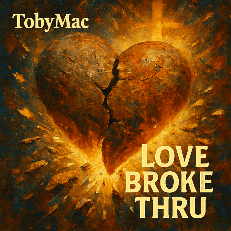 Viaul Art for TobyMac Love Broke Thru Feature on GoodChristianMusic.com