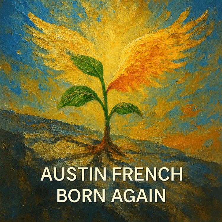 Visual Art by GoodChristianMusic.com for Austin French Born Again