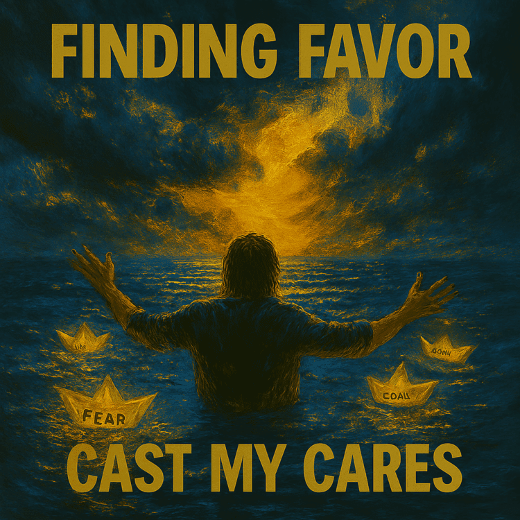 Visual Art by GoodChristianMusic.com Finding Favour "Cast My Cares" Share Worthy Song