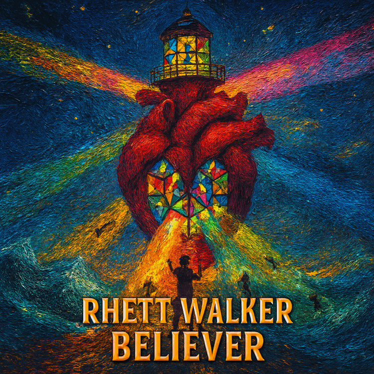 Visual Art by GoodChristianMusic.com for Rhett Walker Believer Faeture