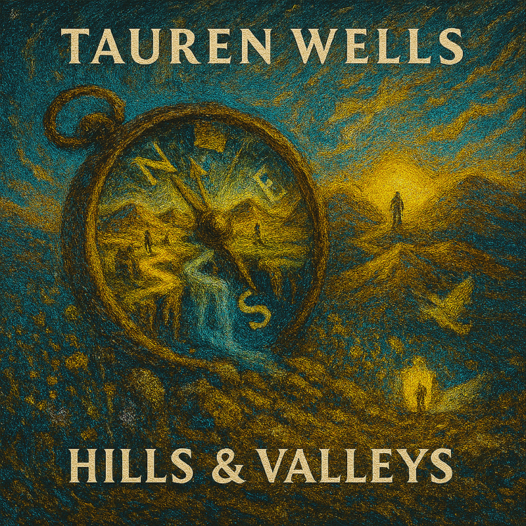 Visual Art for Tauren Wells Hills and Valleys by GoodChristianMusic.com