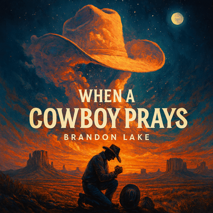 Brandon Lake Visual Art for When A Cowboy Prays by GoodChristianMusic.com