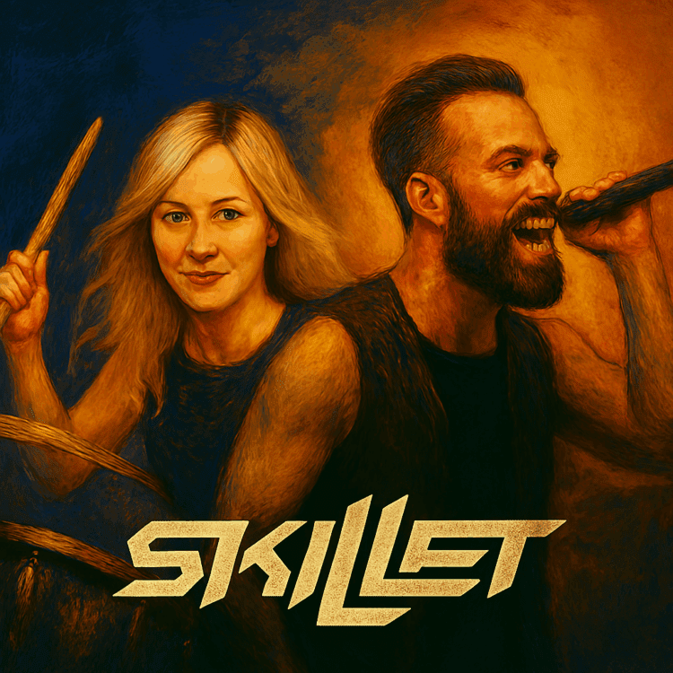 Visual Art for Skillet by GoodChristianMusic.com for Christian Rock Fan Page Feature on site