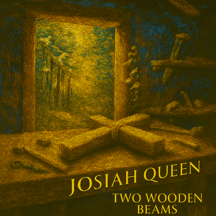 Josiah Queen Visual Art for 2 wooden Beams on GoodChristianMusic.com