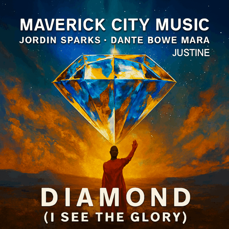 Visual Art for Maverick City Music Diamond I see Glory on GoodChristianMusic featuring Jordin Sparks Dante Bowe, Mara Justine