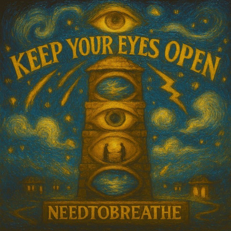 Keep your Eyes Open Needtobreathe visual Art for GoodChristianMusic.com