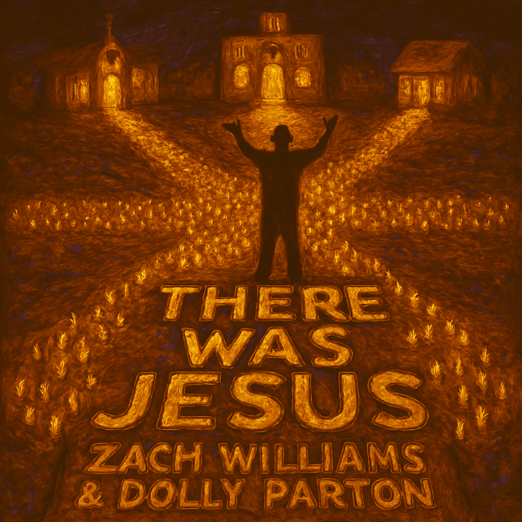 Zach Williams & Dolly Parton There Was Jesus Visual Art on GoodChristianMusic.com