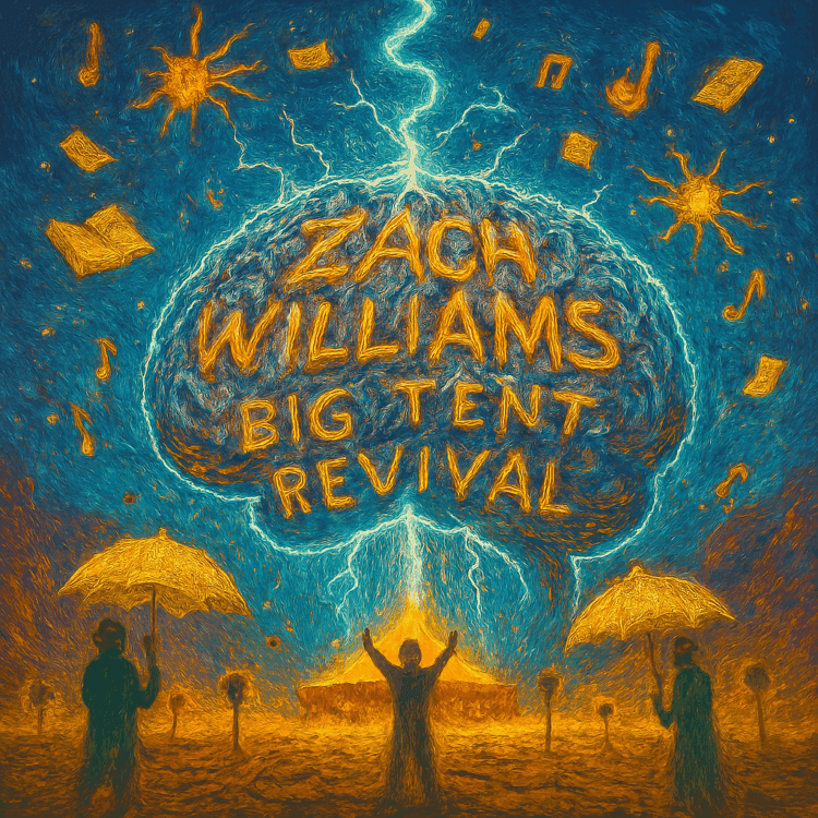 Zach Williams Big Tent Revival Visual Art on GoodChristianMusic.com