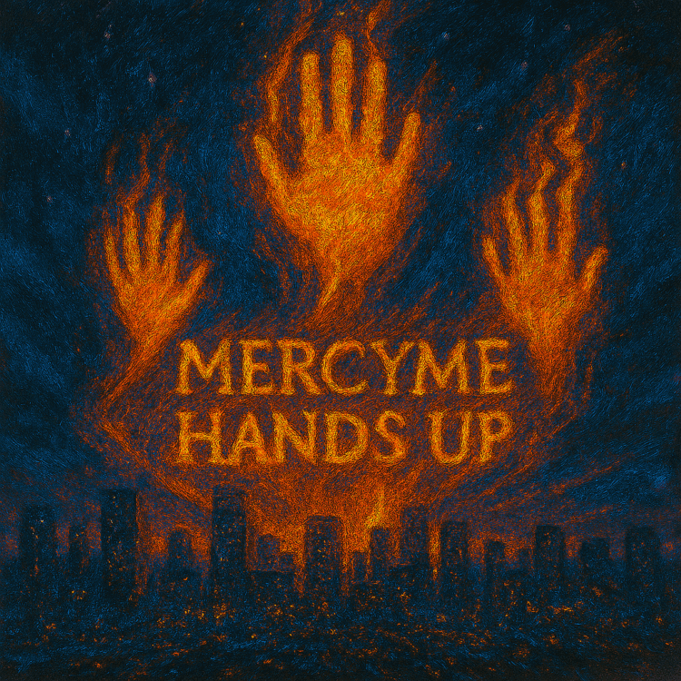 MercyMe Hands Up Visual Art on GoodChristianMusic.com