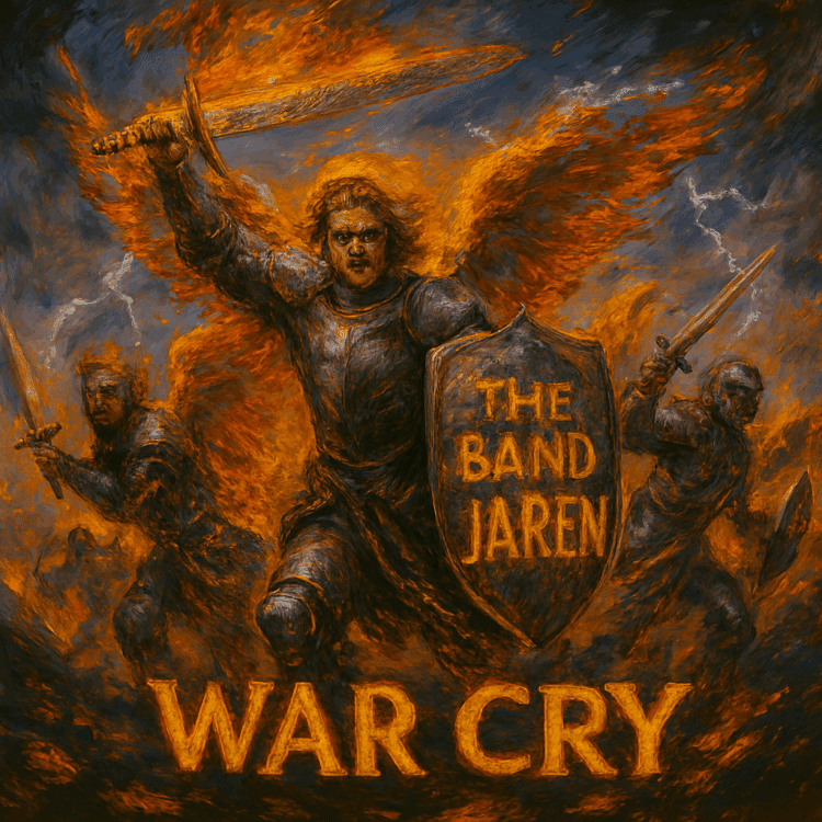The Band JAREN "War Cry" Breakthrough Anthem There’s a moment in every believer’s journey when faith feels like battle. Scripture reminds us: “Put on the whole armor of God, that you may be able to stand against the schemes of the devil” (Ephesians 6:11). That’s the heartbeat of War Cry by The Band JAREN — a bold anthem of spiritual warfare, declaring that we fight not in our own strength, but as part of heaven’s army. The Band JAREN may be new to the scene, but War Cry proves they’re bringing something fresh and powerful. With driving riffs, urgent vocals, and lyrics that call believers to rise up, the track captures the tension of battle while pointing to the victory already won in Christ. It’s not just music — it’s a rallying cry for anyone walking through spiritual struggle. The lyrics echo Philippians 2:10‑11: “At the name of Jesus every knee should bow, in heaven and on earth and under the earth, and every tongue confess that Jesus Christ is Lord” That’s the assurance behind the song — the enemy may rage, but the name of Jesus silences every voice of fear and anxiety. What makes War Cry resonate is how it connects with real life. We all face battles — doubt, temptation, discouragement. This song reminds us that we don’t fight alone. Covered by the blood, empowered by His Spirit, we march forward knowing the war is already won. That’s why it hits so hard: it’s not just about struggle, it’s about victory. For me, supporting The Band JAREN feels important because they’re not just making noise — they’re making impact. As an up‑and‑coming band, they deserve attention for the way they’re carrying truth into a genre that thrives on intensity. My recent connection with their management team only deepens that conviction: this is a group worth standing behind, worth amplifying, worth sharing. So how do we respond? We let War Cry become more than a song. We let it remind us to stand firm, to lift our voices, to declare that the light will always overcome the dark. Faith isn’t passive — it’s active, it’s bold, it’s a war cry that shakes the ground. The Band JAREN’s War Cry is a spiritual warfare anthem for today’s church. Add it to your collection or share it with someone who needs encouragement — grab your copy [here on Amazon]. Every purchase supports The Band JAREN’s music and helps us keep sharing songs that stir hearts and spark action. Click here to visit The Band JAREN website for more.  Visual Art on GoodChristianMusic.com