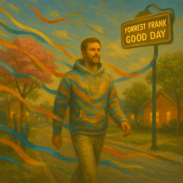 Forrest Frank "Good Day" Share Worthy Song Visual Art for GoodChristianMusic.com