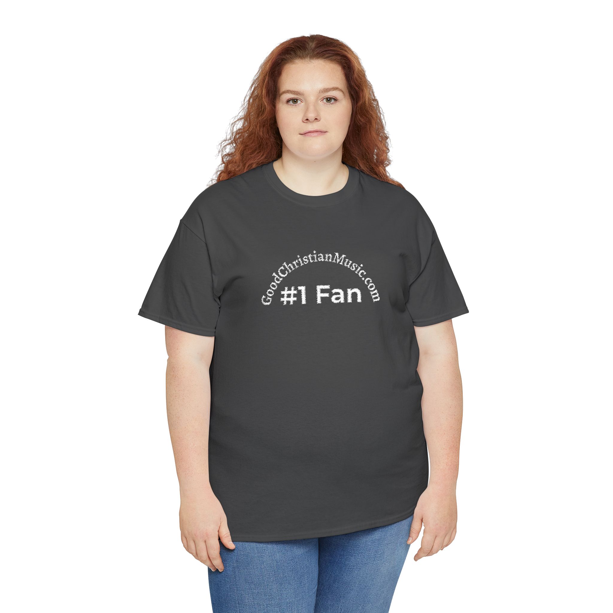 #1 Fan Embroidered Tee Shirt - Image 4