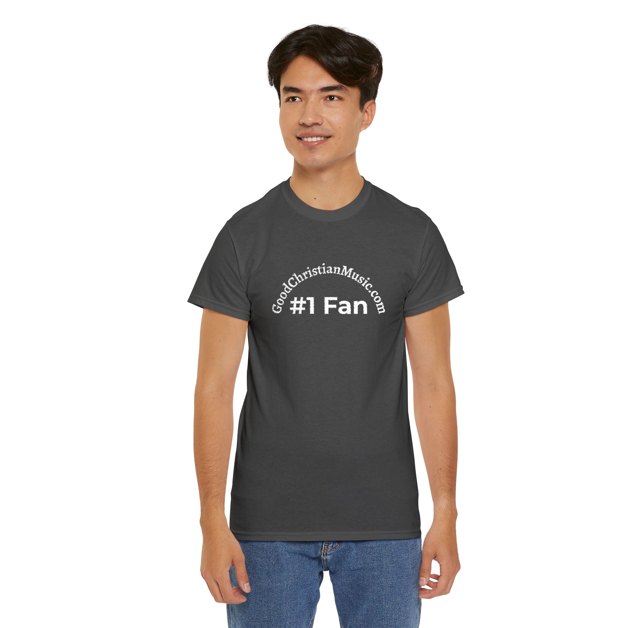 #1 Fan Embroidered Tee Shirt - Image 3