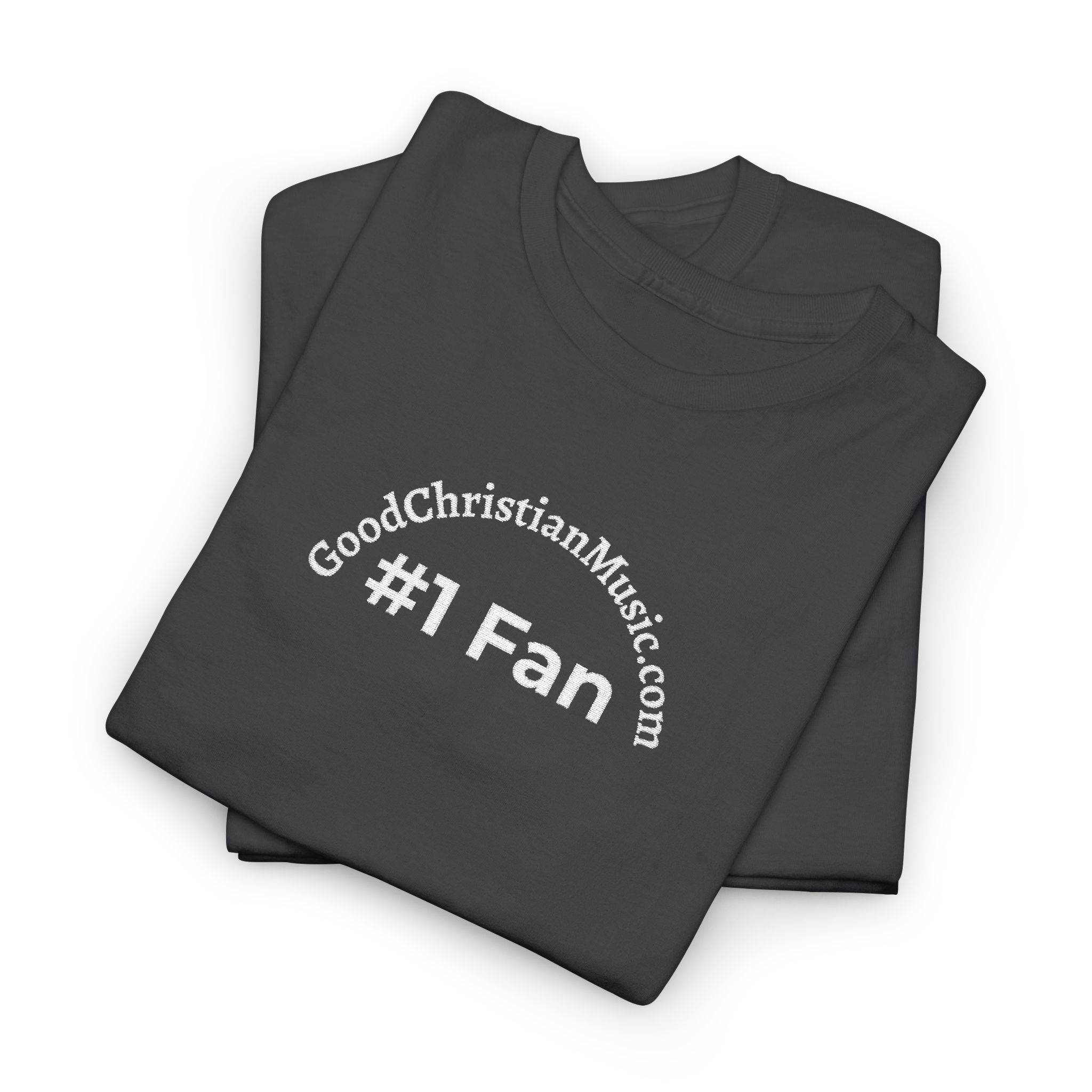 #1 Fan Embroidered Tee Shirt