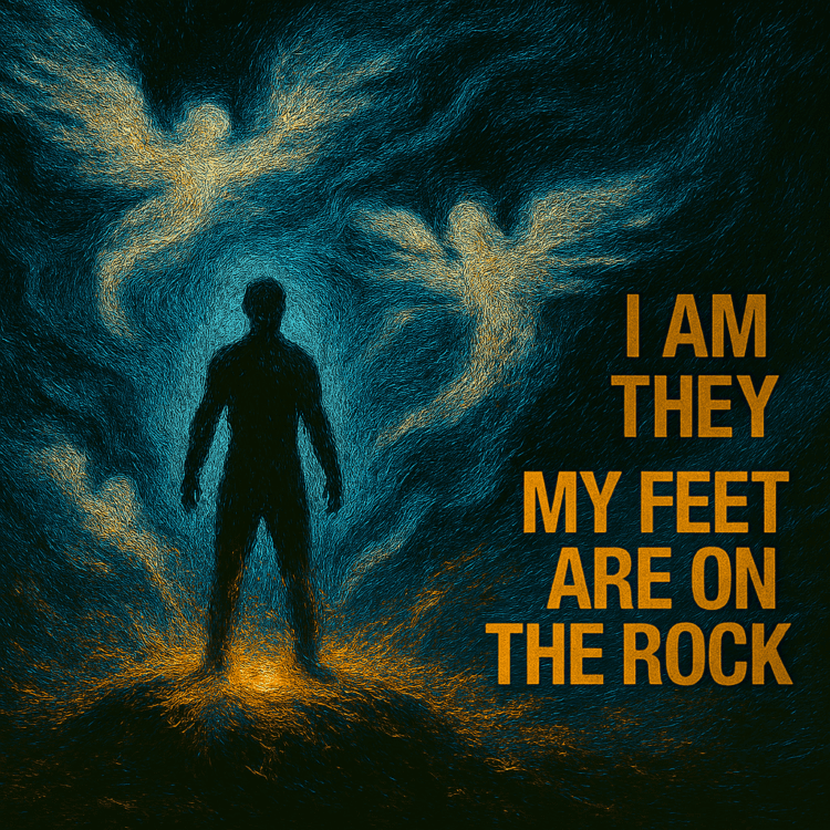 I Am They My Feet On The Rock Visual ARt