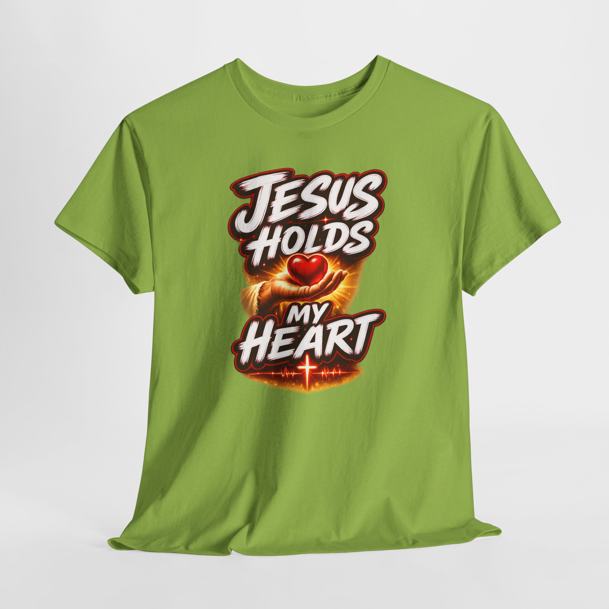 Jesus Holds My Heart Tee — Crimson Mercy Edition - Image 7