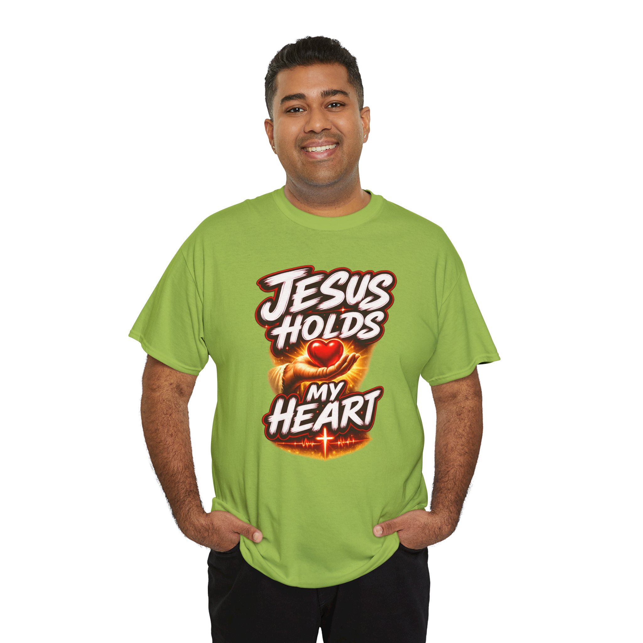 Jesus Holds My Heart Tee — Crimson Mercy Edition - Image 11