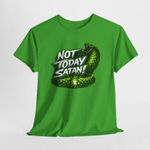 Not Today Satan! — Electric Glow Victory Tee