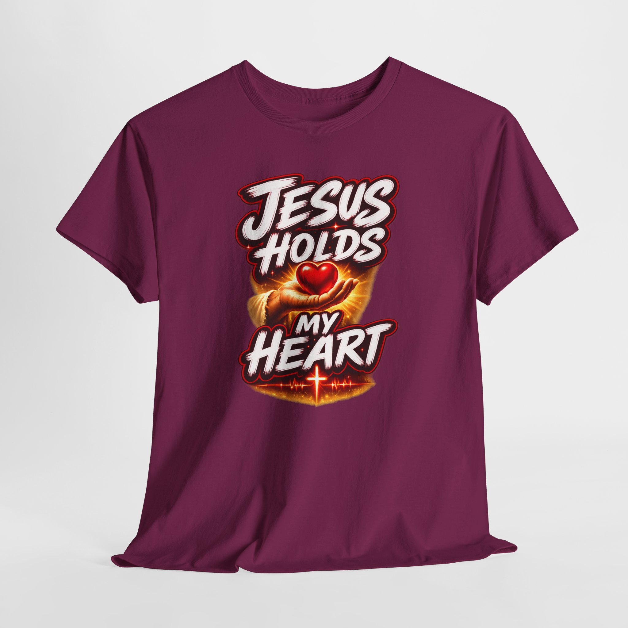 Jesus Holds My Heart Tee — Crimson Mercy Edition - Image 49