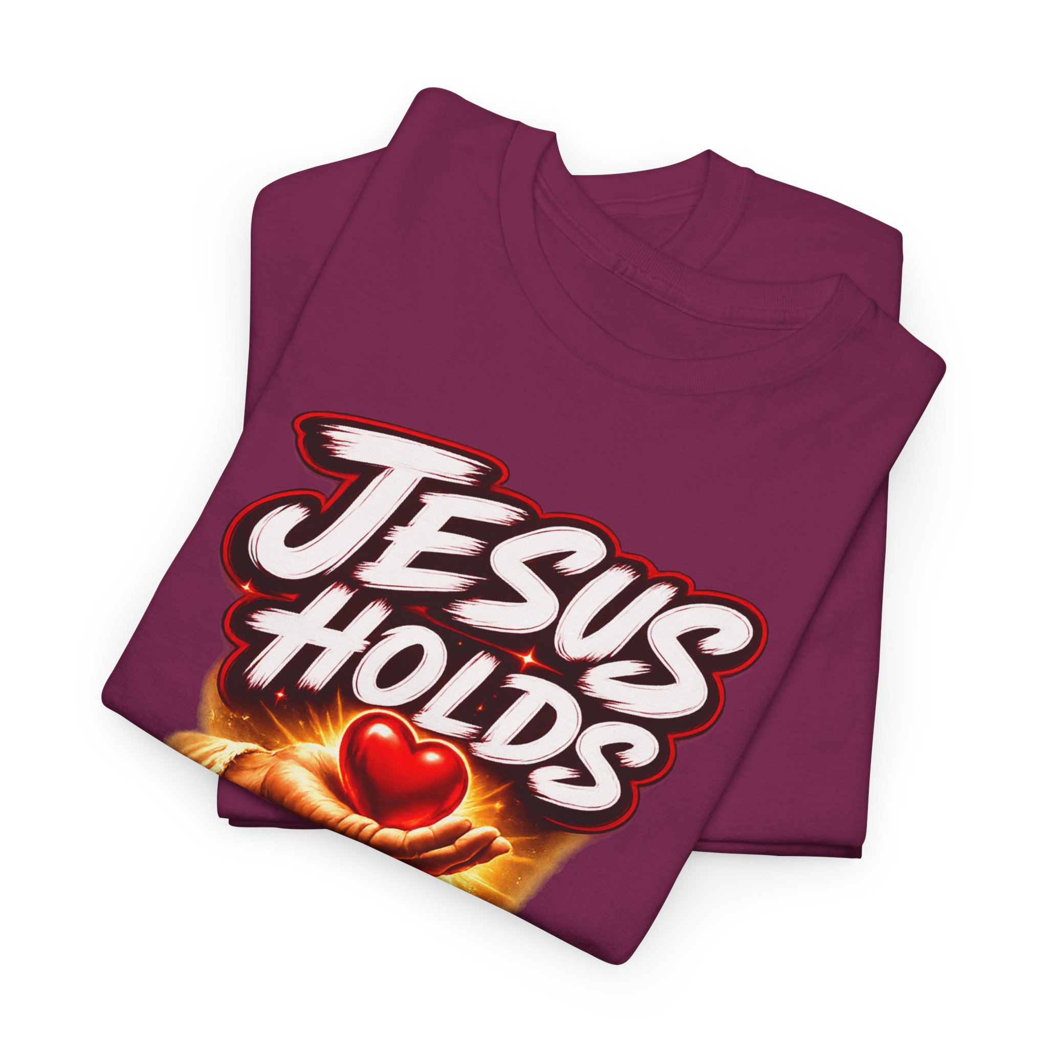 Jesus Holds My Heart Tee — Crimson Mercy Edition - Image 50