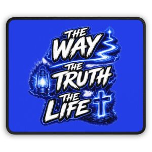 The Way • The Truth • The Life — Faith‑Lit Mouse Pad