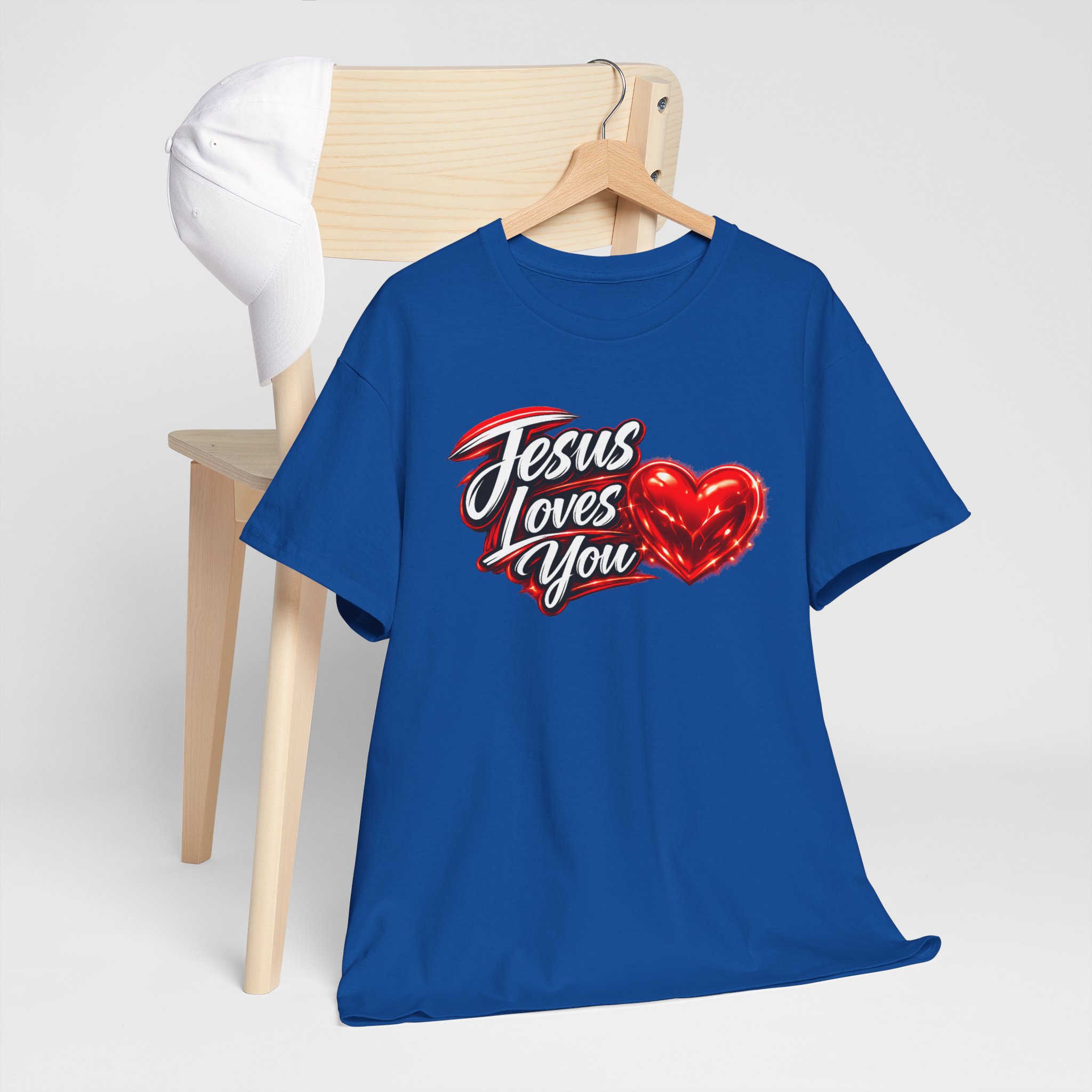Jesus Loves You — Heart Design Tee - Image 21