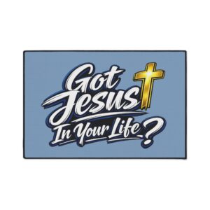 Got Jesus In Your Life Floor Mat — Deep Blue Encounter Edition