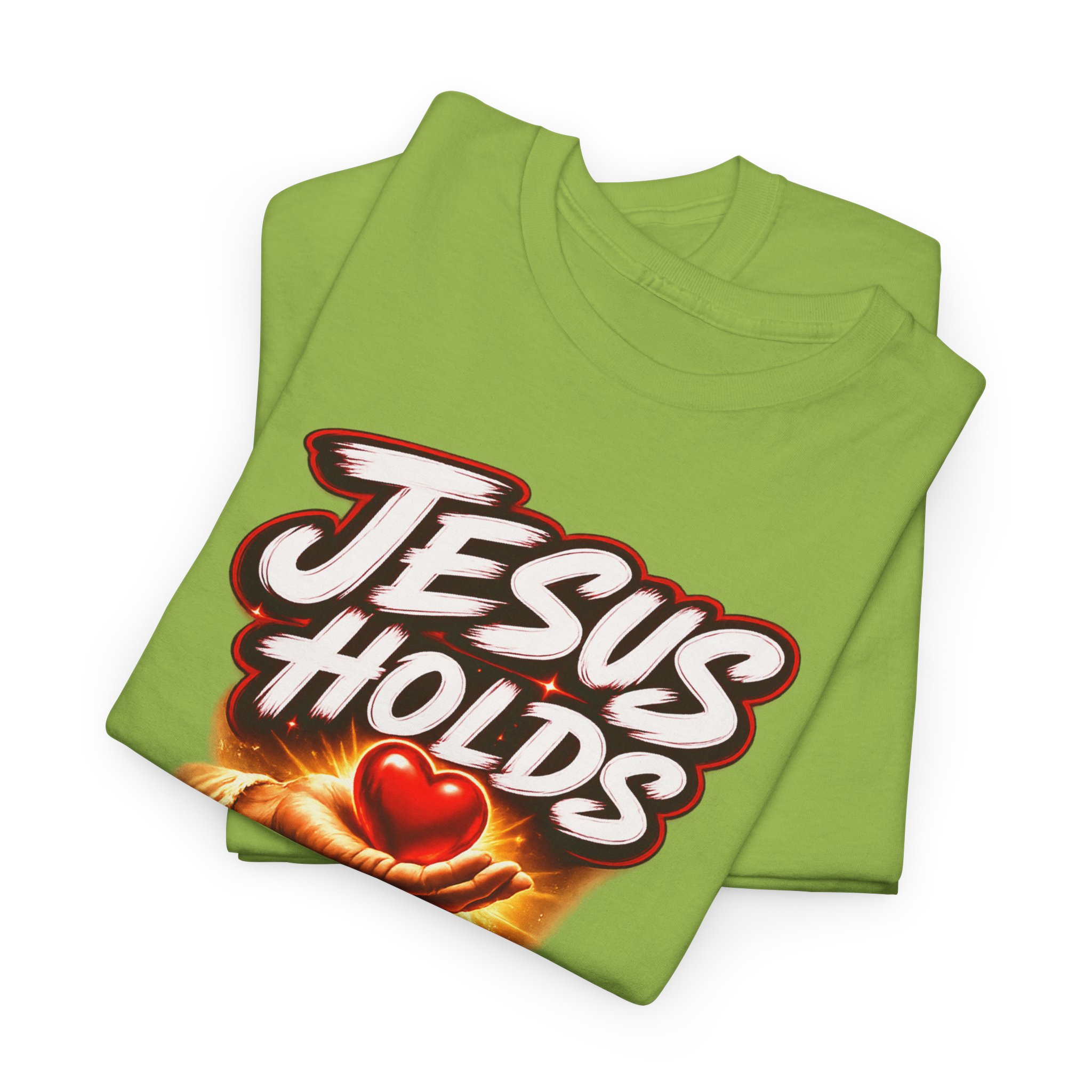 Jesus Holds My Heart Tee — Crimson Mercy Edition - Image 8