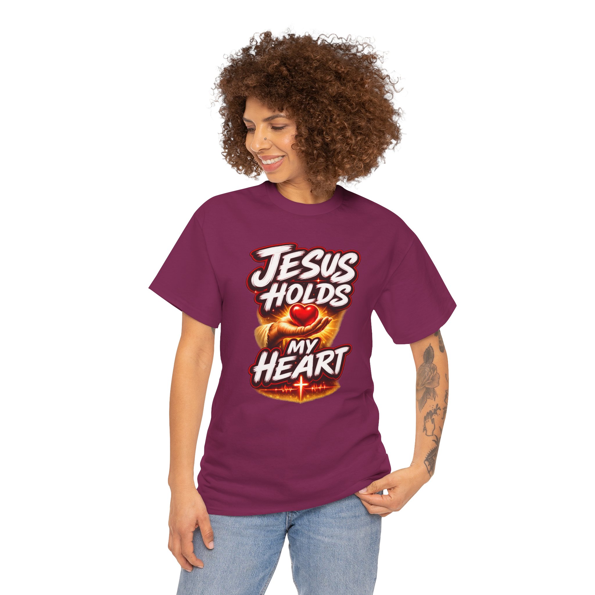 Jesus Holds My Heart Tee — Crimson Mercy Edition - Image 52