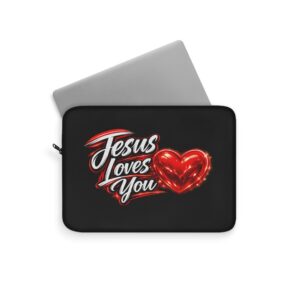 Jesus Loves You – Radiant Mercy Laptop Sleeve