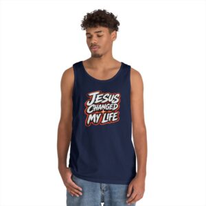 Jesus Changed My Life Tank — Transformation in Every Breath