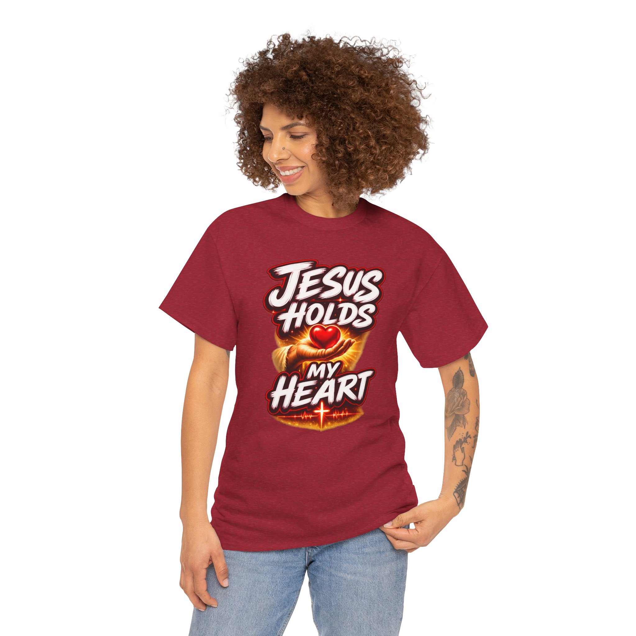 Jesus Holds My Heart Tee — Crimson Mercy Edition - Image 70