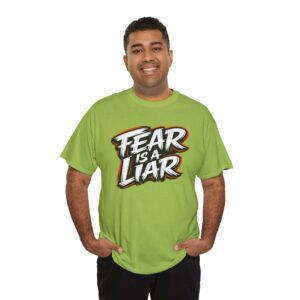 Fear Is a Liar Tee — Ember‑Edge Edition