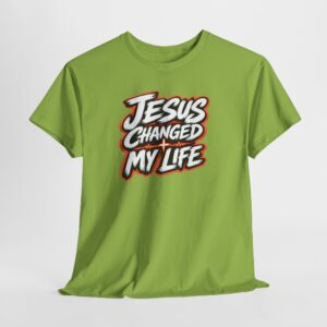 Jesus Changed My Life Tee — Transformation in Every Breath