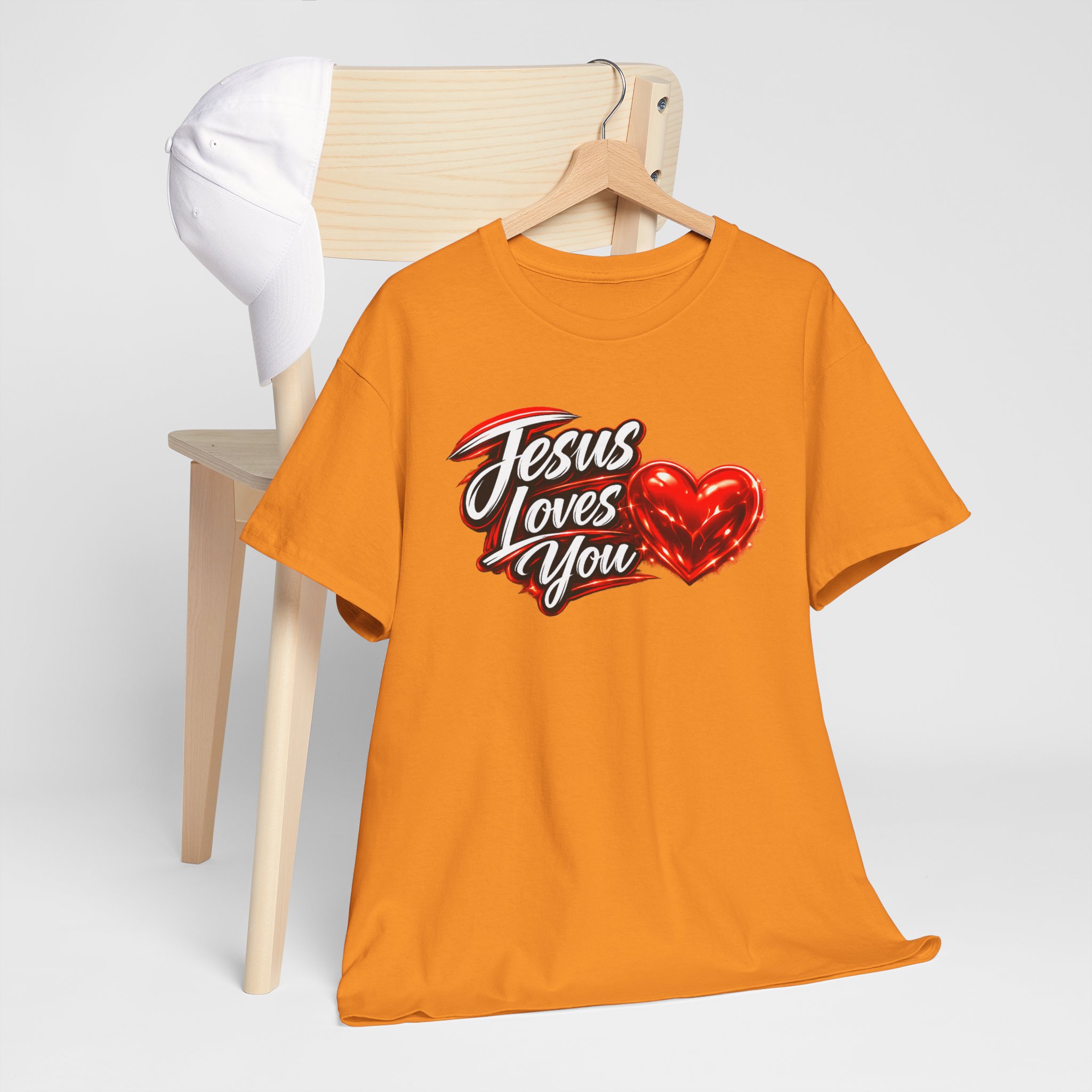 Jesus Loves You — Heart Design Tee - Image 27