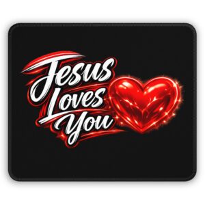 Jesus Loves You — Radiant Mercy Mouse Pad