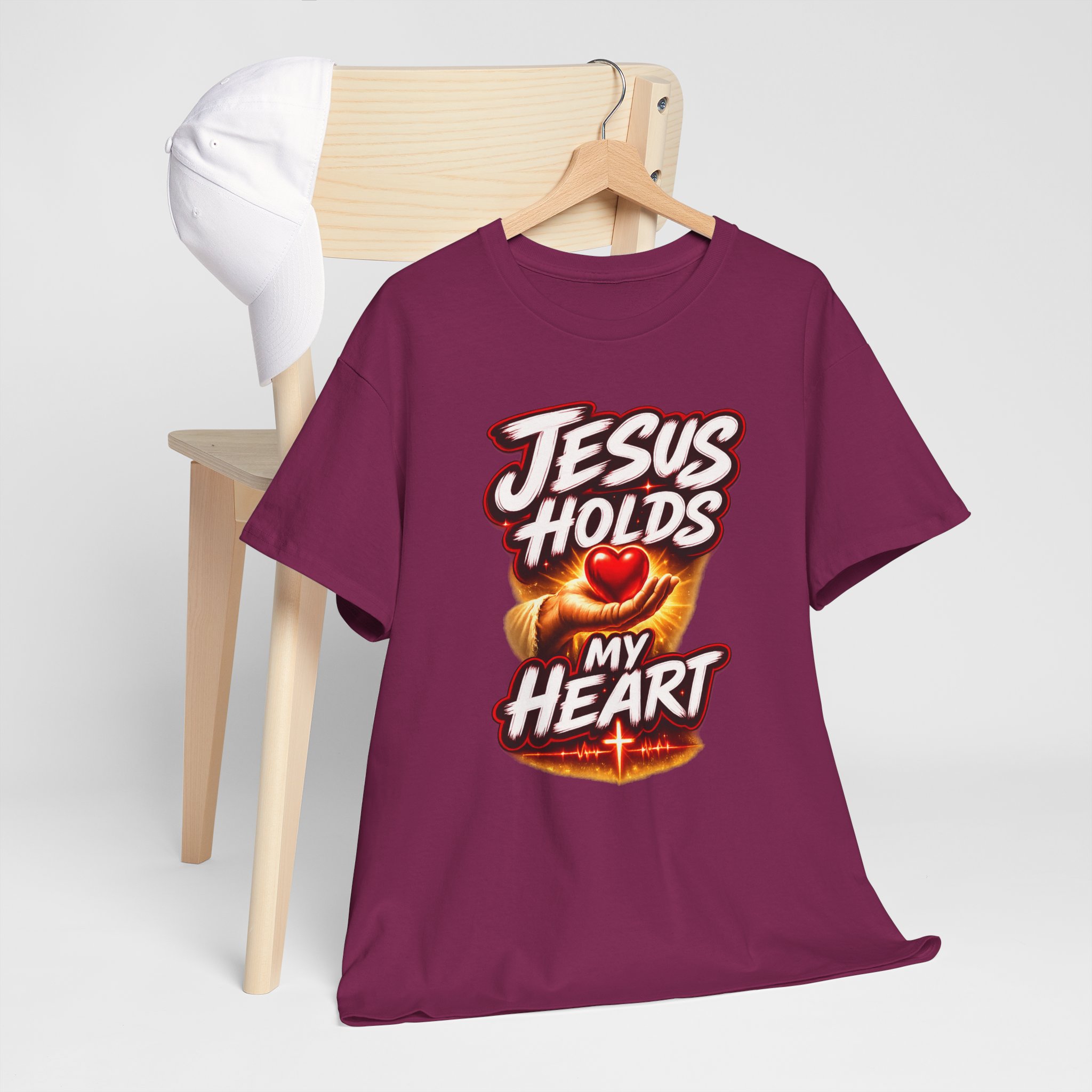 Jesus Holds My Heart Tee — Crimson Mercy Edition - Image 51