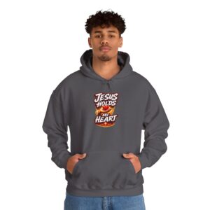 Jesus Holds My Heart – Crimson Mercy Hoodie
