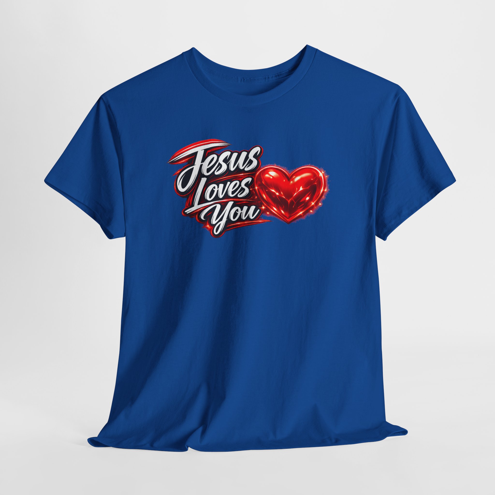 Jesus Loves You — Heart Design Tee - Image 19