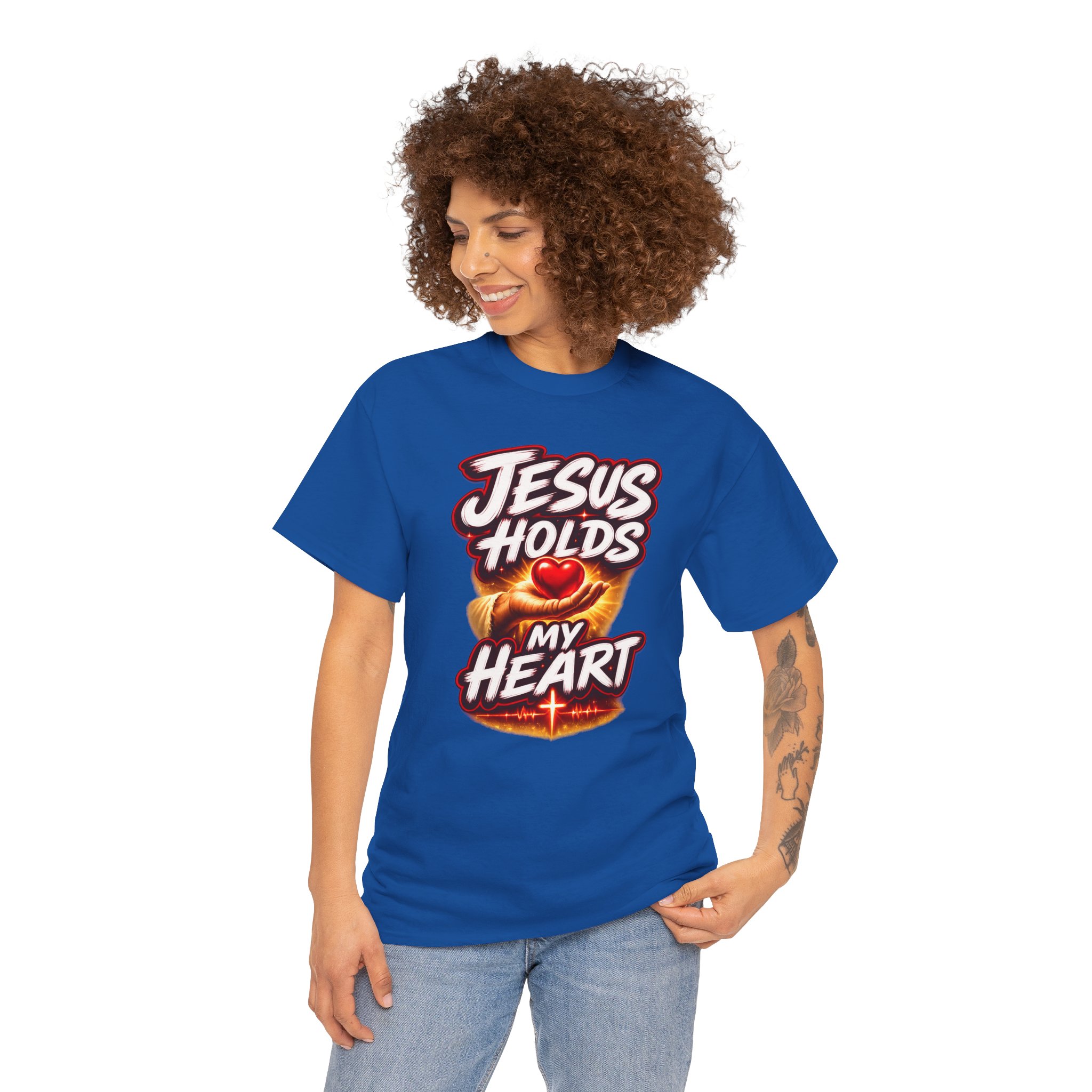 Jesus Holds My Heart Tee — Crimson Mercy Edition - Image 22