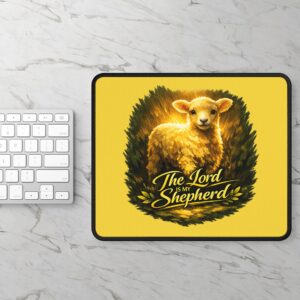The Lord Is My Shepherd — Golden Guidance Mouse Pad