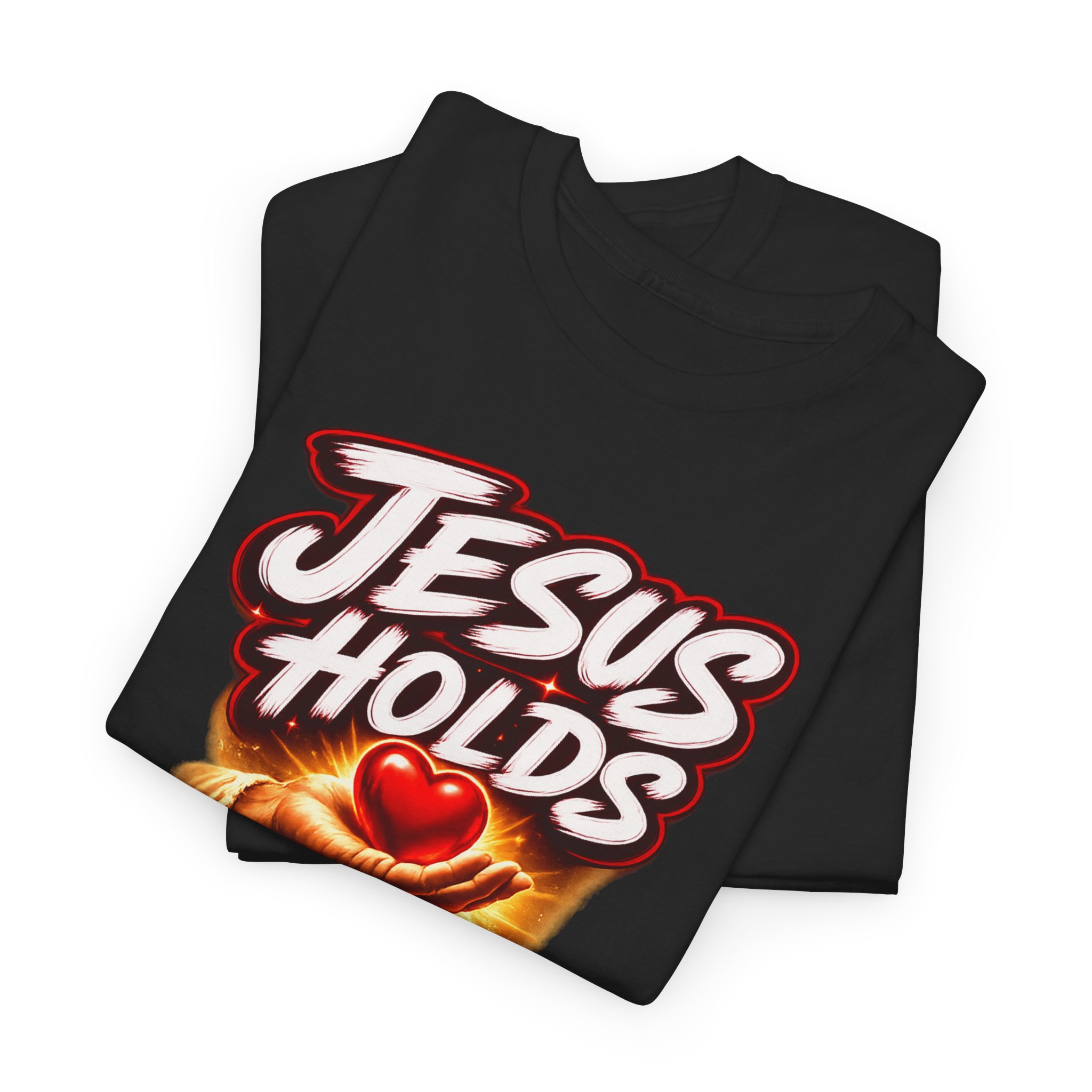 Jesus Holds My Heart Tee — Crimson Mercy Edition - Image 14